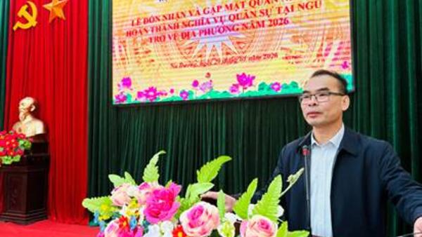 ĐÓN NHẬN VÀ GẶP MẶT QUÂN NHÂN HOÀN THÀNH NGHĨA VỤ QUÂN SỰ TẠI NGŨ TRỞ VỀ ĐỊA PHƯƠNG