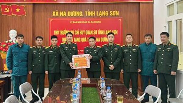 BỘ CHỈ HUY QUÂN SỰ TỈNH, THĂM CHÚC TẾT CẤP ỦY,  CHÍNH QUYỀN XÃ NA DƯƠNG