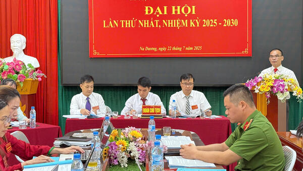 Đảng bộ Ủy ban nhân dân xã Na Dương đã tổ chức Đại hội lần thứ nhất, nhiệm kỳ 2025-2030