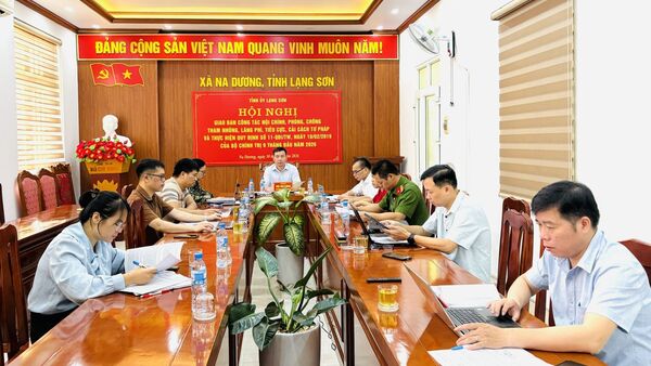 HỘI NGHỊ TRỰC TUYẾN GIAO BAN ĐÁNH GIÁ KẾT QUẢ CÔNG TÁC NỘI CHÍNH, PHÒNG, CHỐNG THAM NHŨNG, LÃNG PHÍ, TIÊU CỰC, CẢI CÁCH TƯ PHÁP VÀ THỰC HIỆN QUY ĐỊNH SỐ 11-QĐI/TW  NGÀY 18/2/2019 CỦA BỘ CHÍNH TRỊ